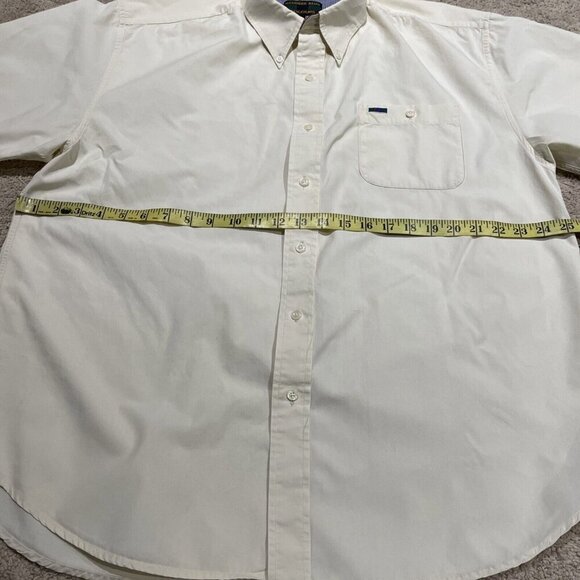 Vintage Alexander Julian Colours Button Up Shirt Men's XL Ivory Short Sleeve 90s - Picture 5 of 9